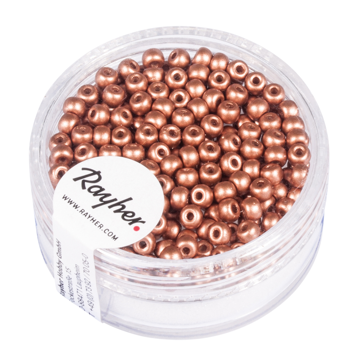Perles de rocailles cuivre 3 mm