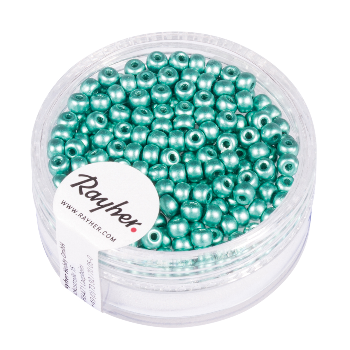 Perles de rocailles menthe 3 mm
