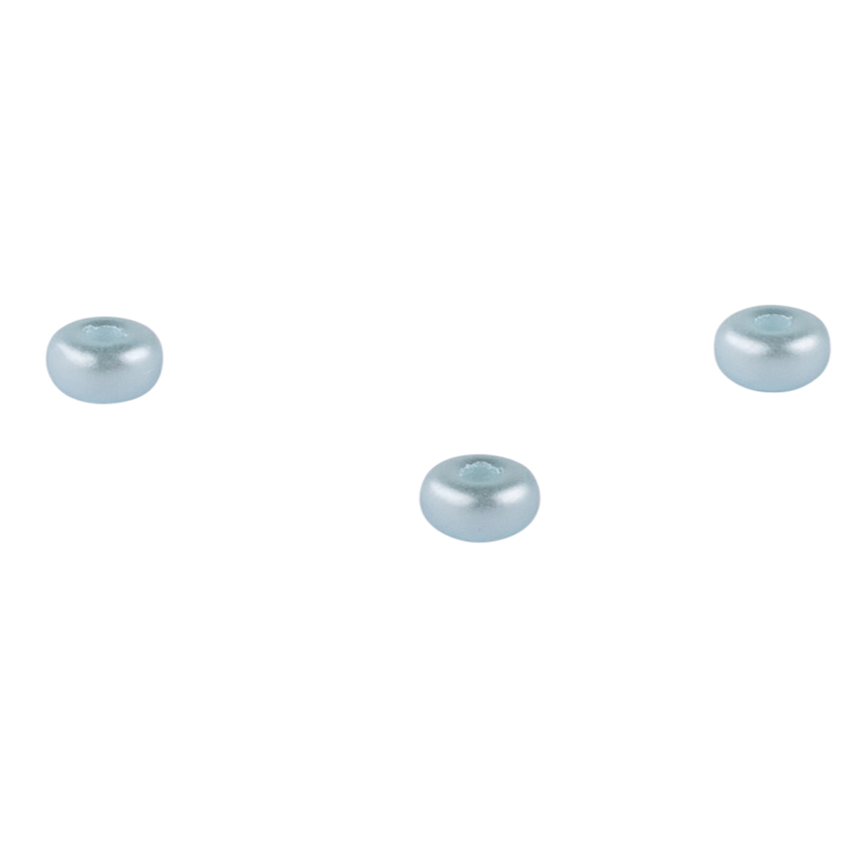 Perles de rocailles bleu tendre 4 mm