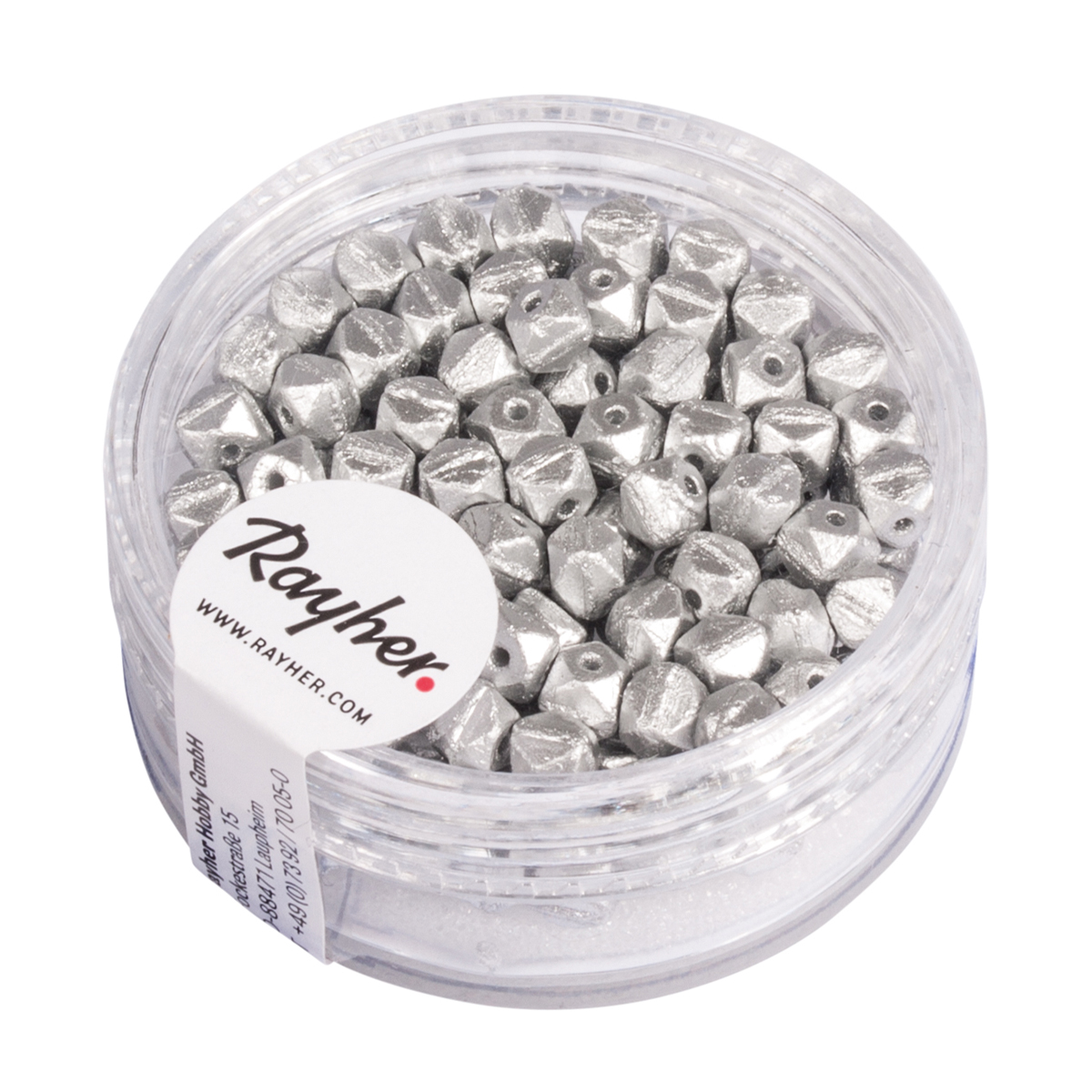 Perles de rocailles argent 4 mm