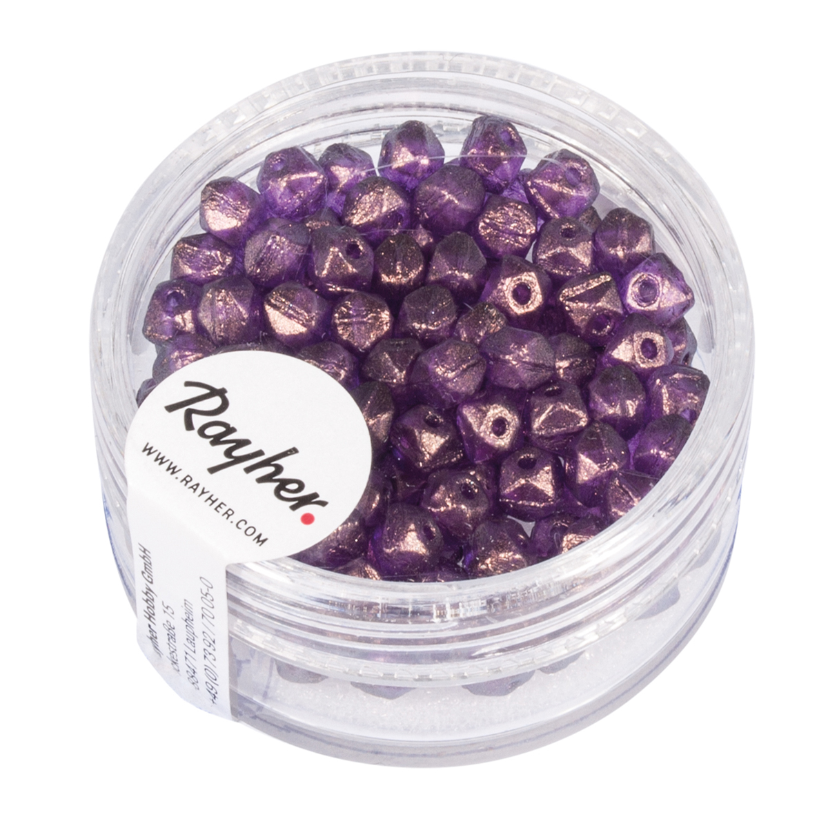 Perles de rocailles mûre 4 mm