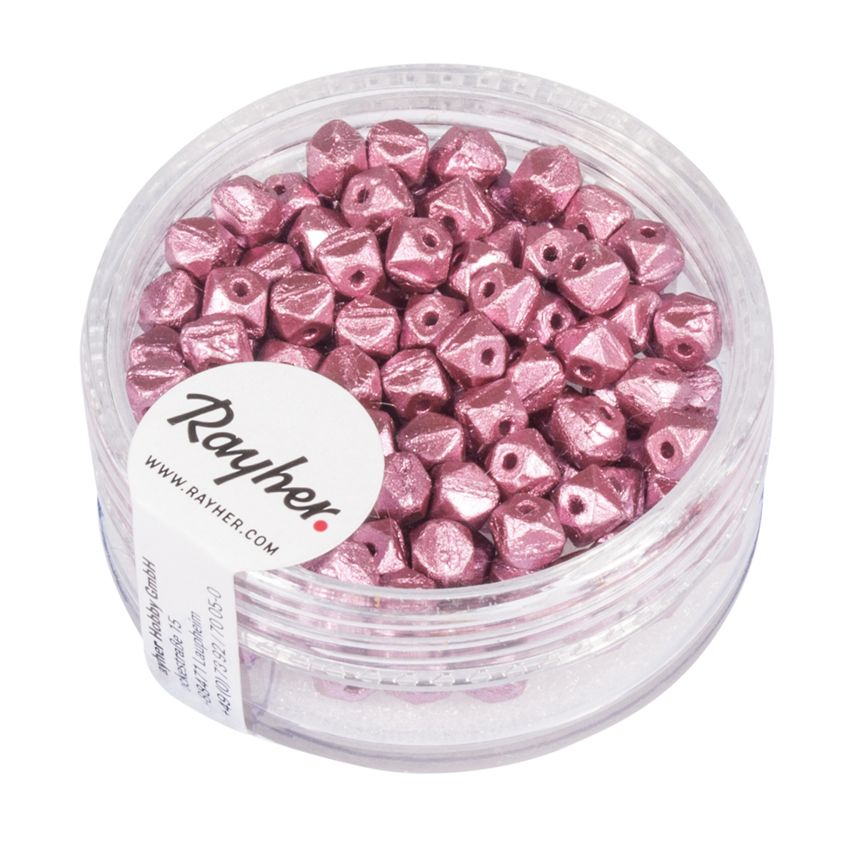 Perles de rocailles parme 4 mm