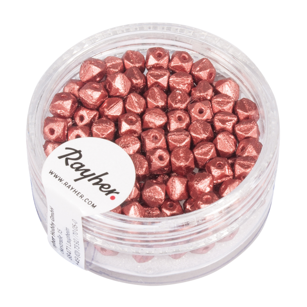 Perles de rocailles rose 4 mm