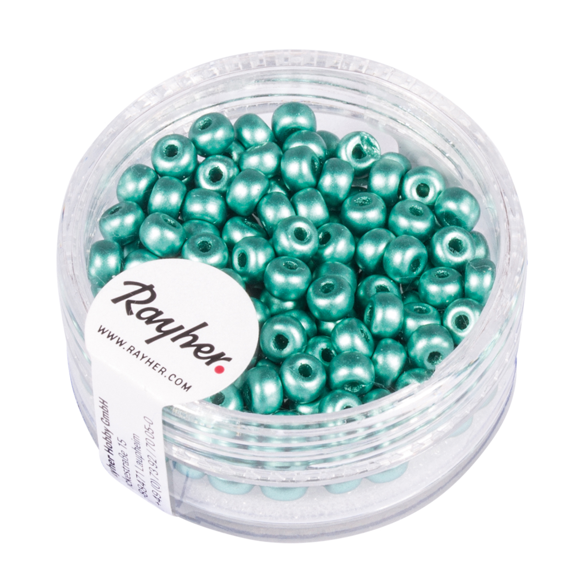 Perles de rocailles menthe 4 mm