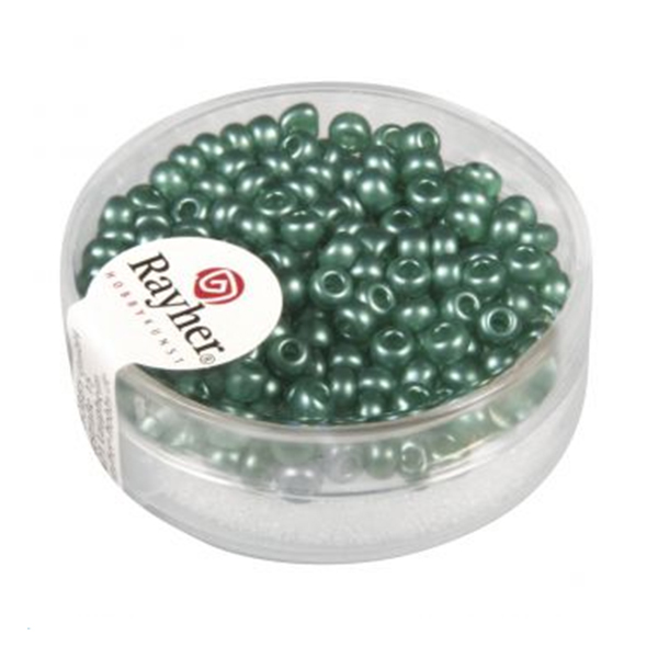 Perles de rocaille cirées - turquoise