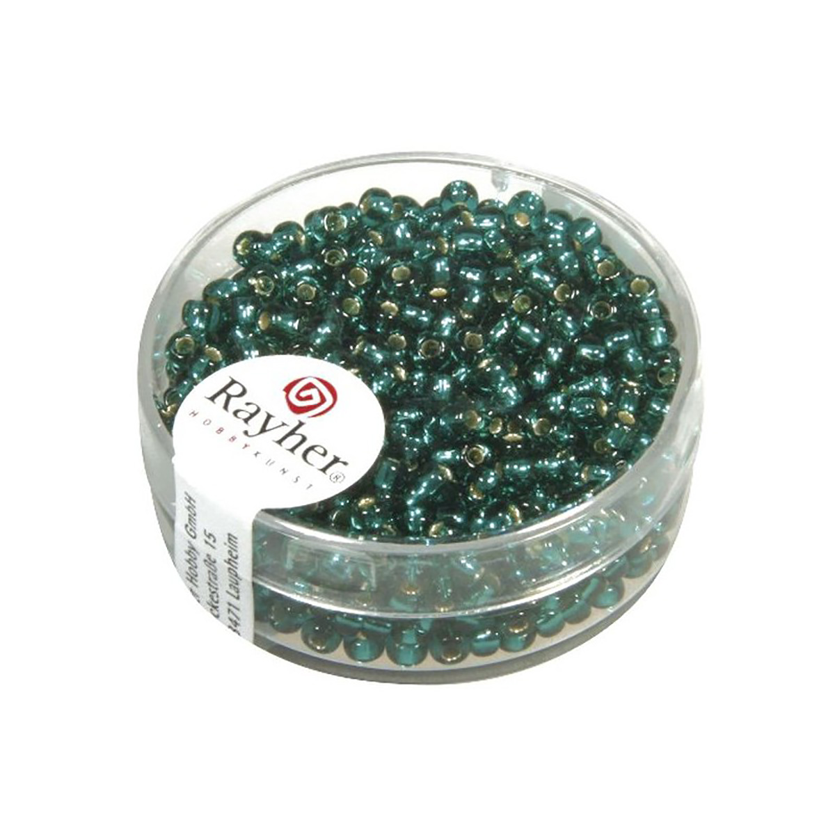 Perles de rocaille - garniture argent - 2.6 mm - jade