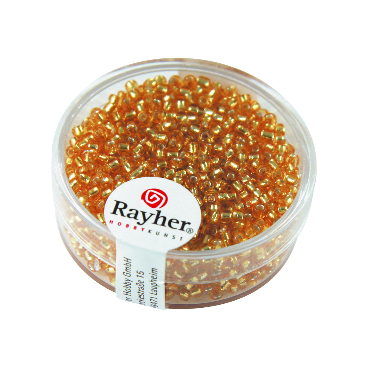 Perles de rocaille - garniture argent - couleur or