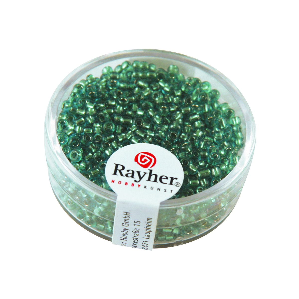 Perles de rocaille - garniture argent - 2 mm - turquoise