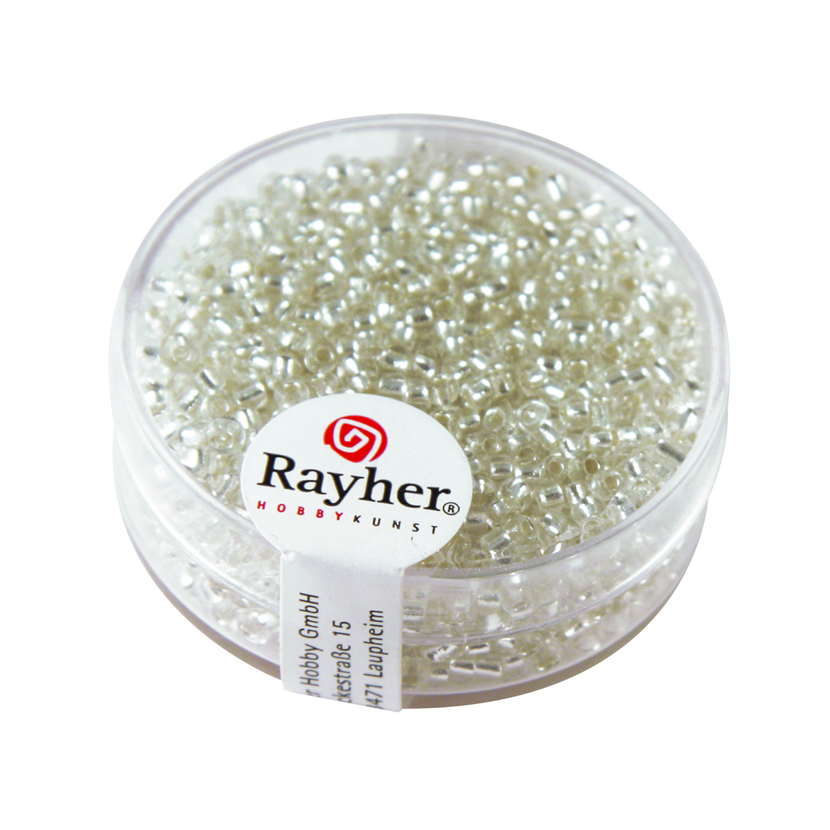 Perles de rocaille - garniture argent - couleur argent