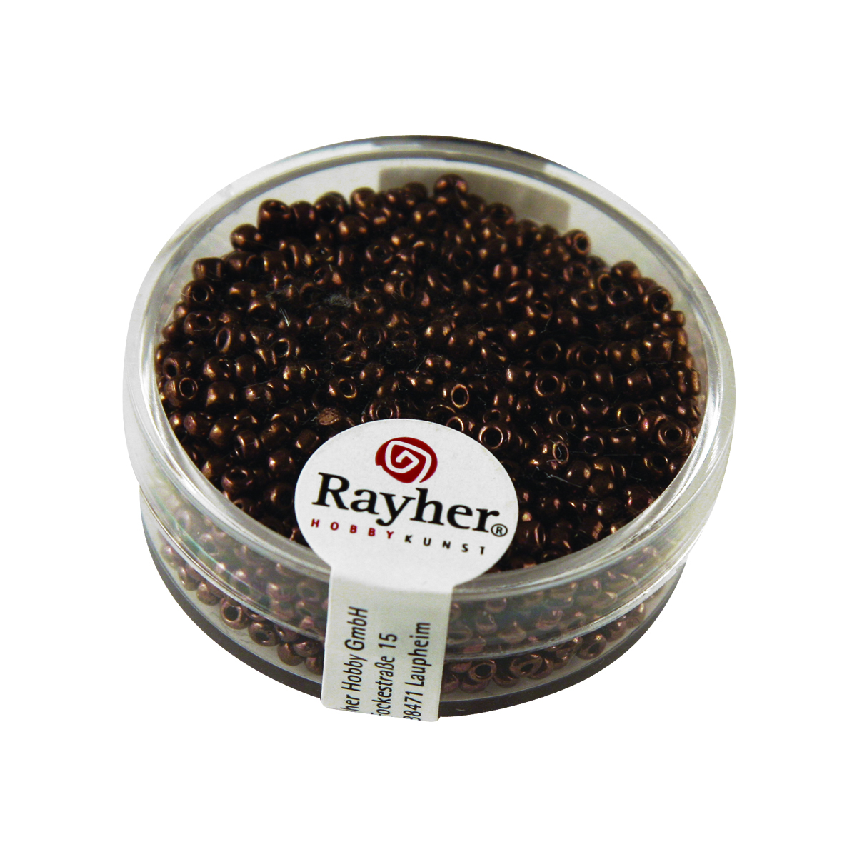 Perles de rocaille - garniture argent - cuivre