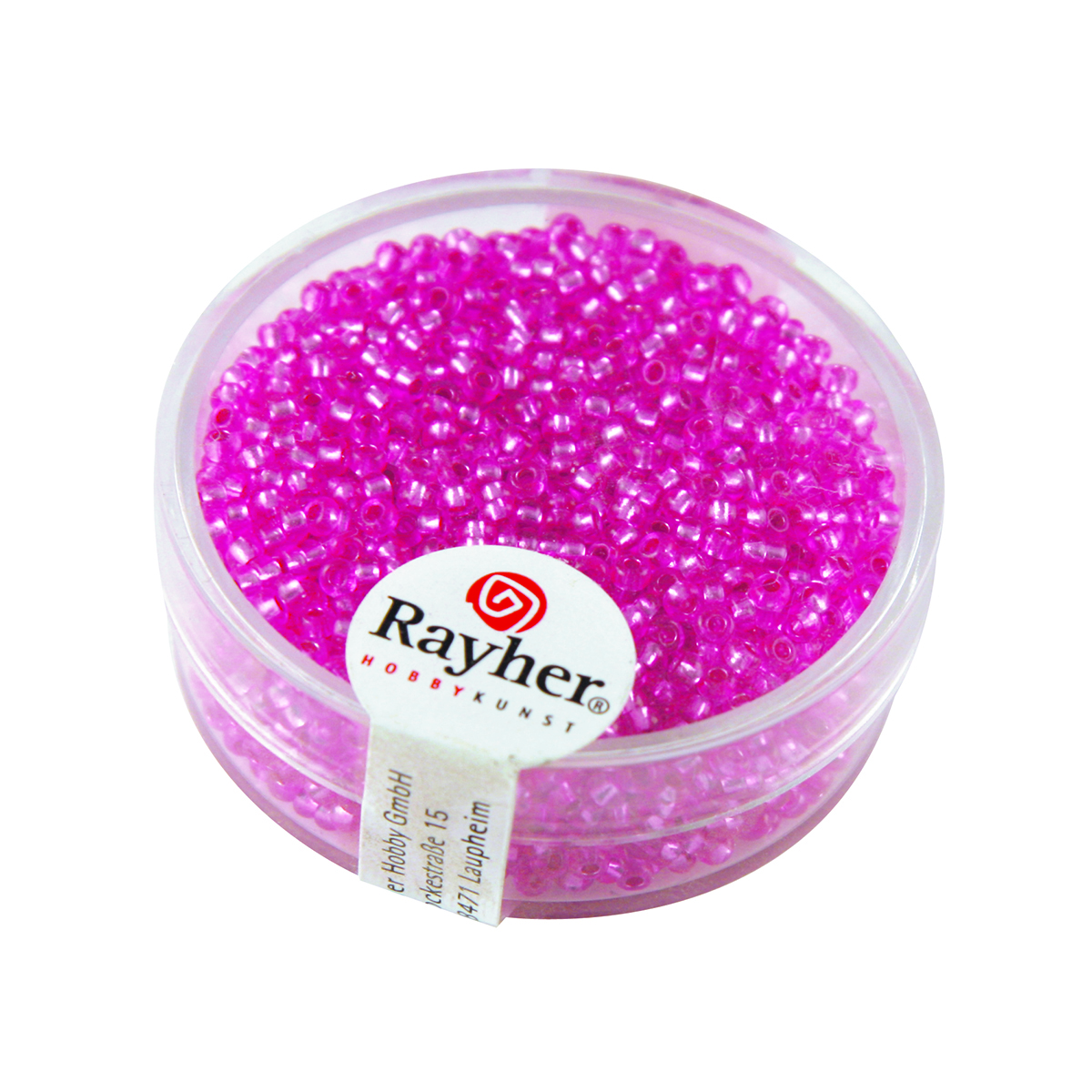 Perles de rocaille - 2 mm - rose foncé