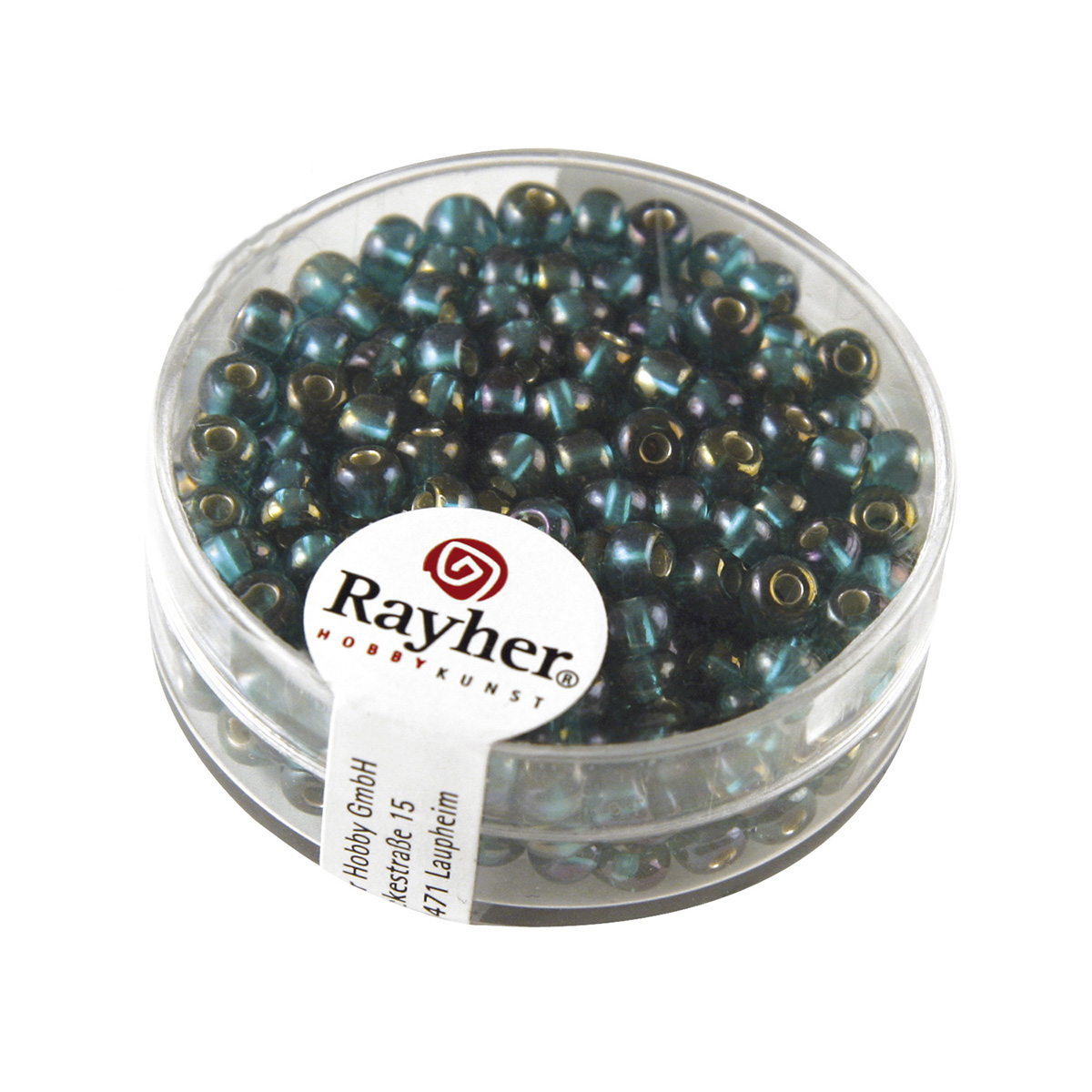 Perles de rocaille granit - 4 mm - émeraude 