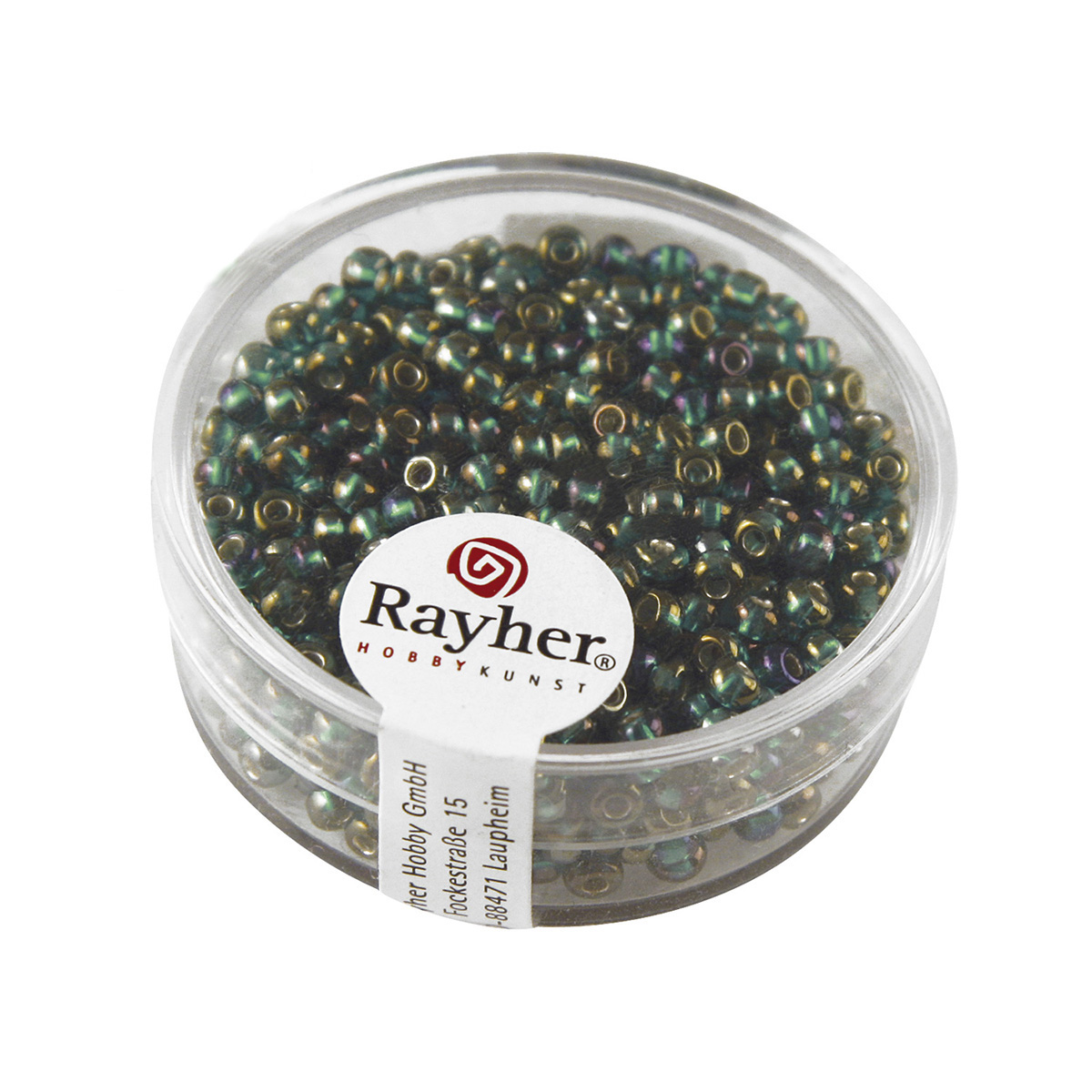 Perles de rocaille granit - 2.6 mm - émeraude