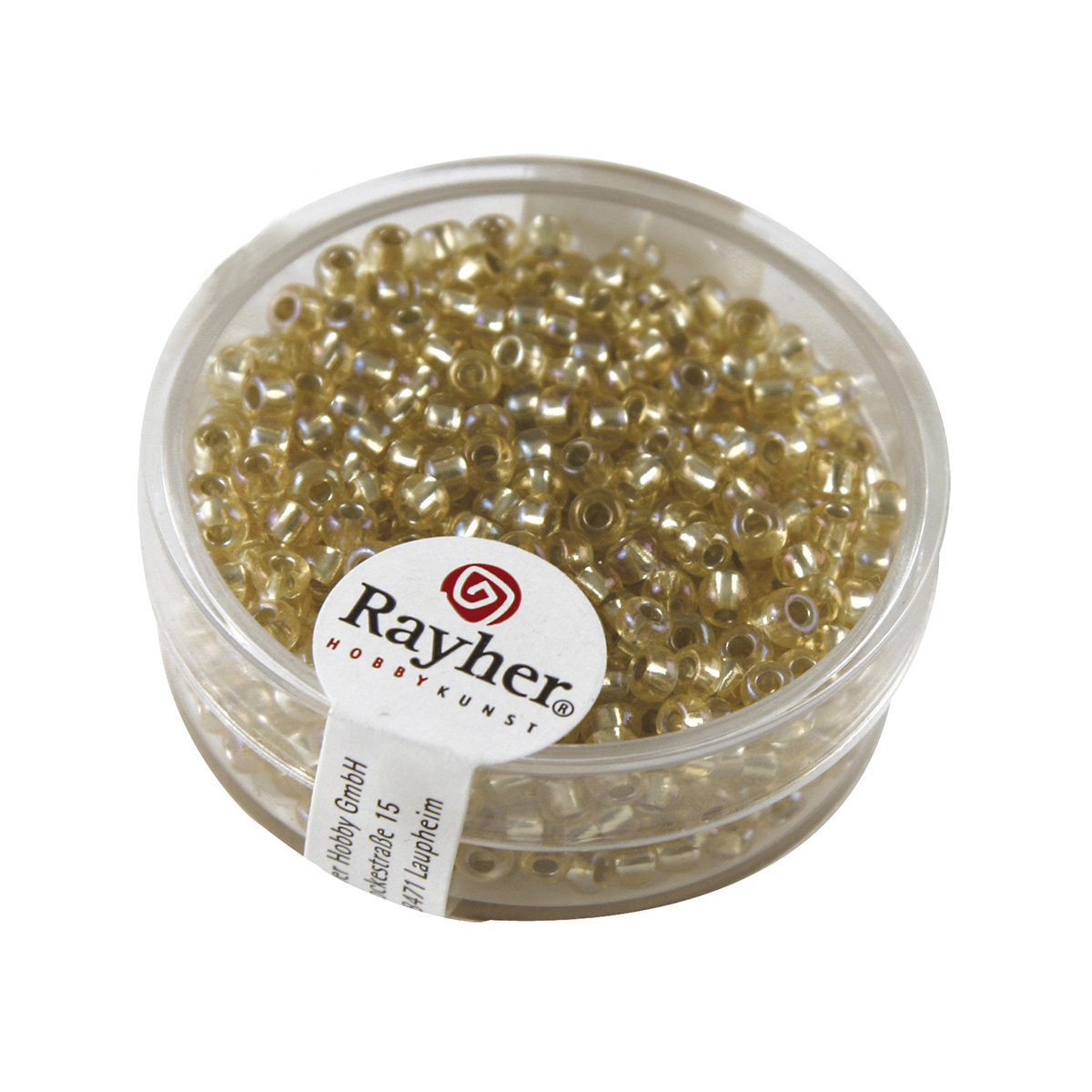 Perles de rocaille granit - 2.6 mm - jaune miel