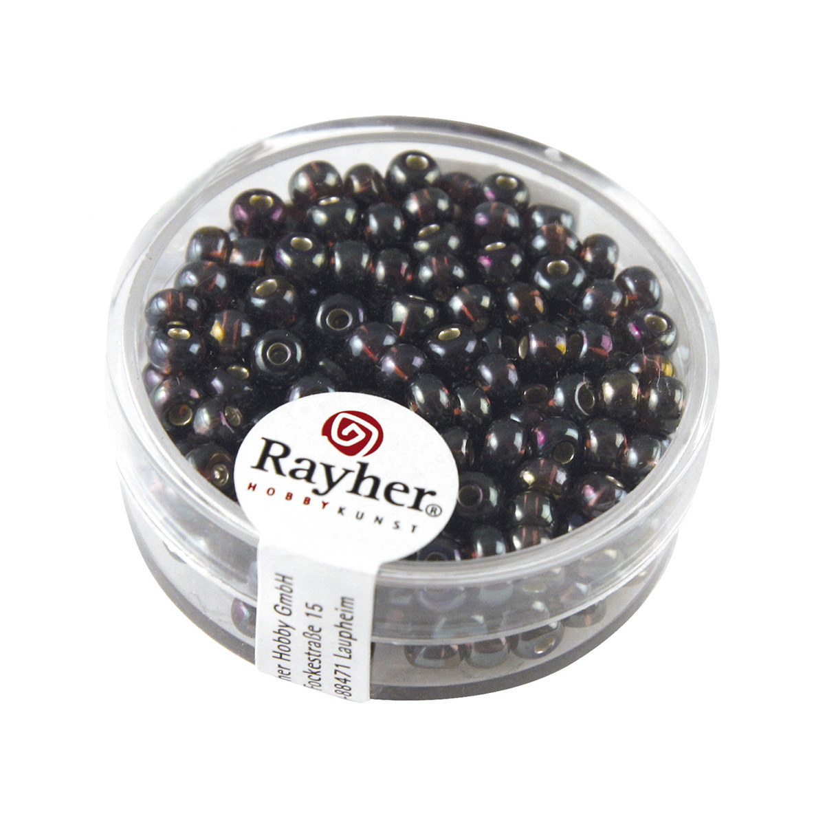 Perles de rocaille granit - 4 mm - violet