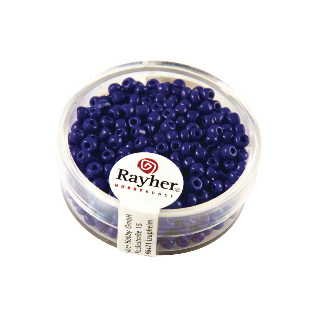 Perles de rocaille opaques - 2,6 mm - bleu