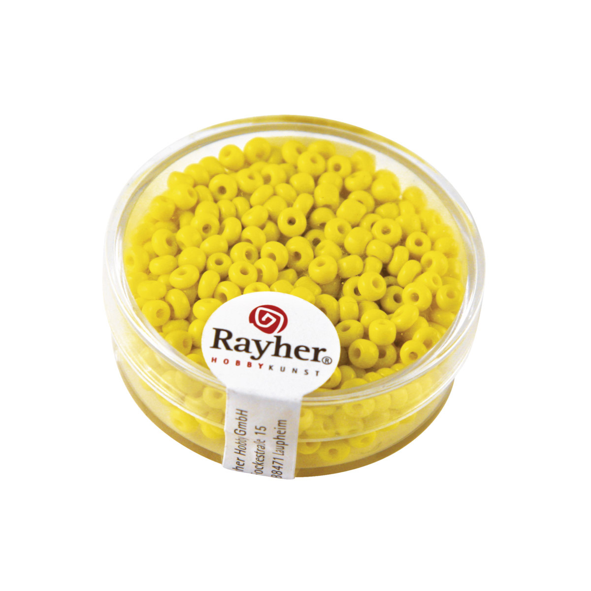 Perles de rocaille opaques - 2.6 mm - jaune