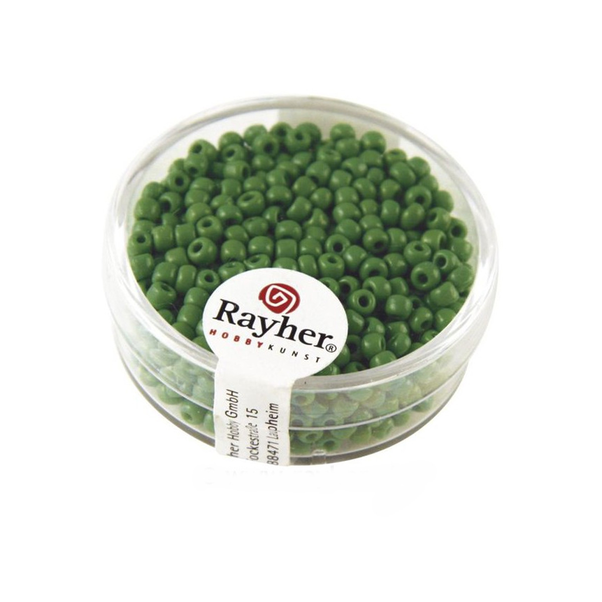 Perles de rocailles opaques - 2.6 mm - vert