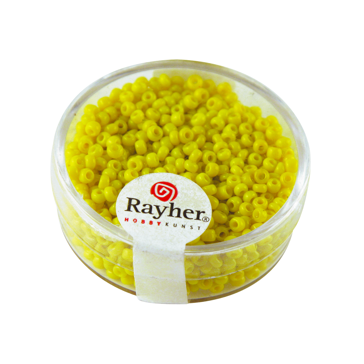 Perles de rocaille opaques - 2 mm - jaune