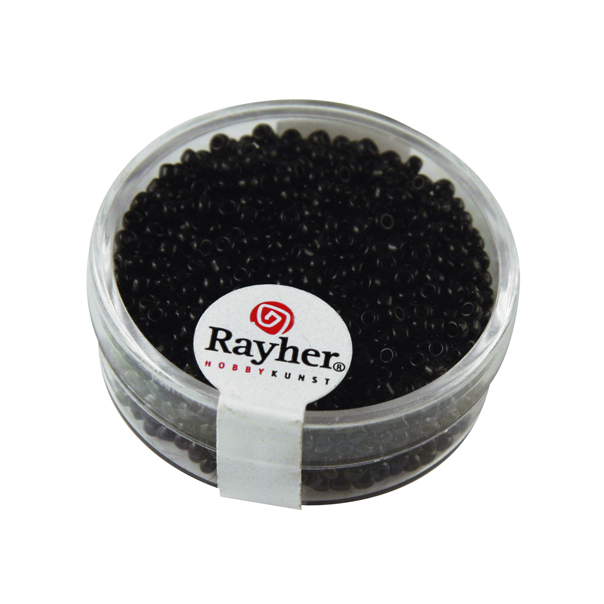 Perles de rocaille opaques - 2 mm - 17 g - noir