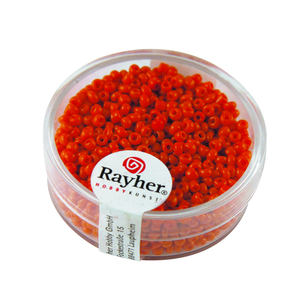 Perles de rocaille opaques - 2 mm - orange