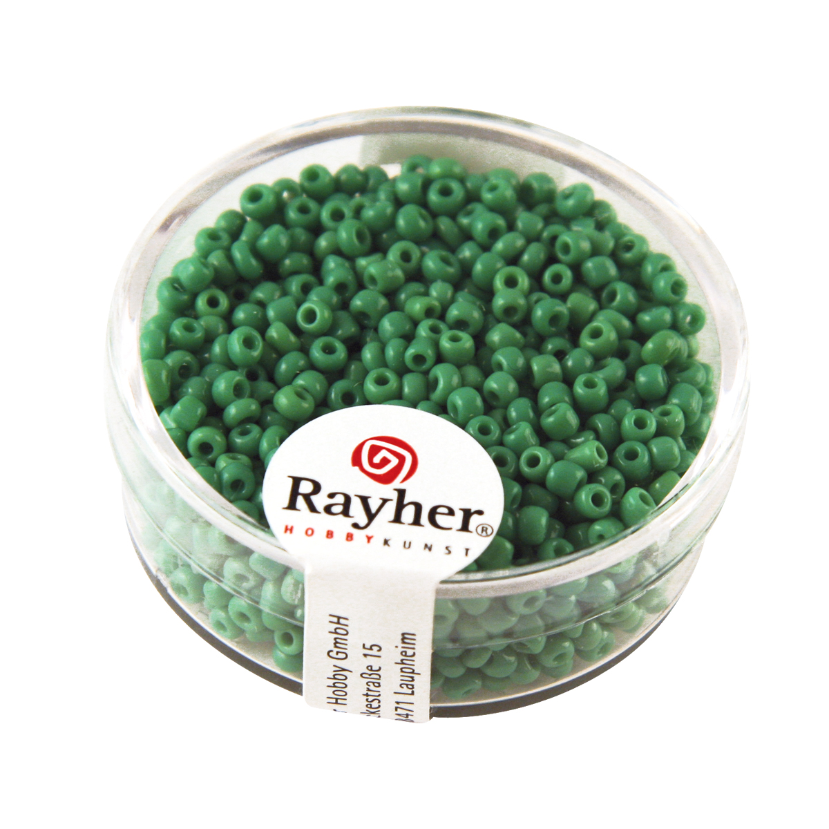 Perles de rocaille opaques - 2 mm - vert