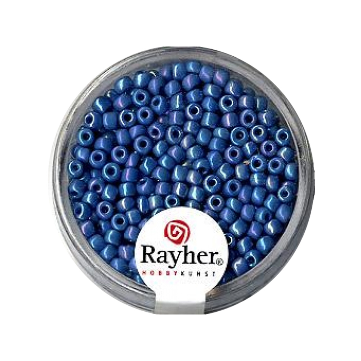 Perles de rocaille opaques lustrées - 2,6 mm - bleu