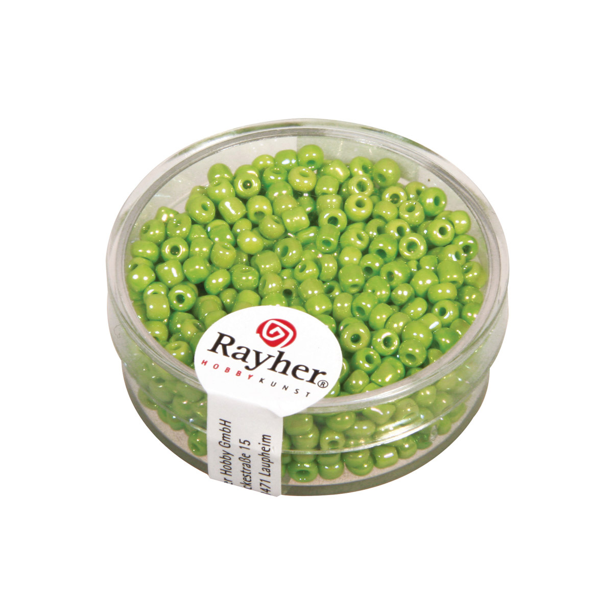 Perles de rocaille opaques lustrées - 2,6 mm - vert