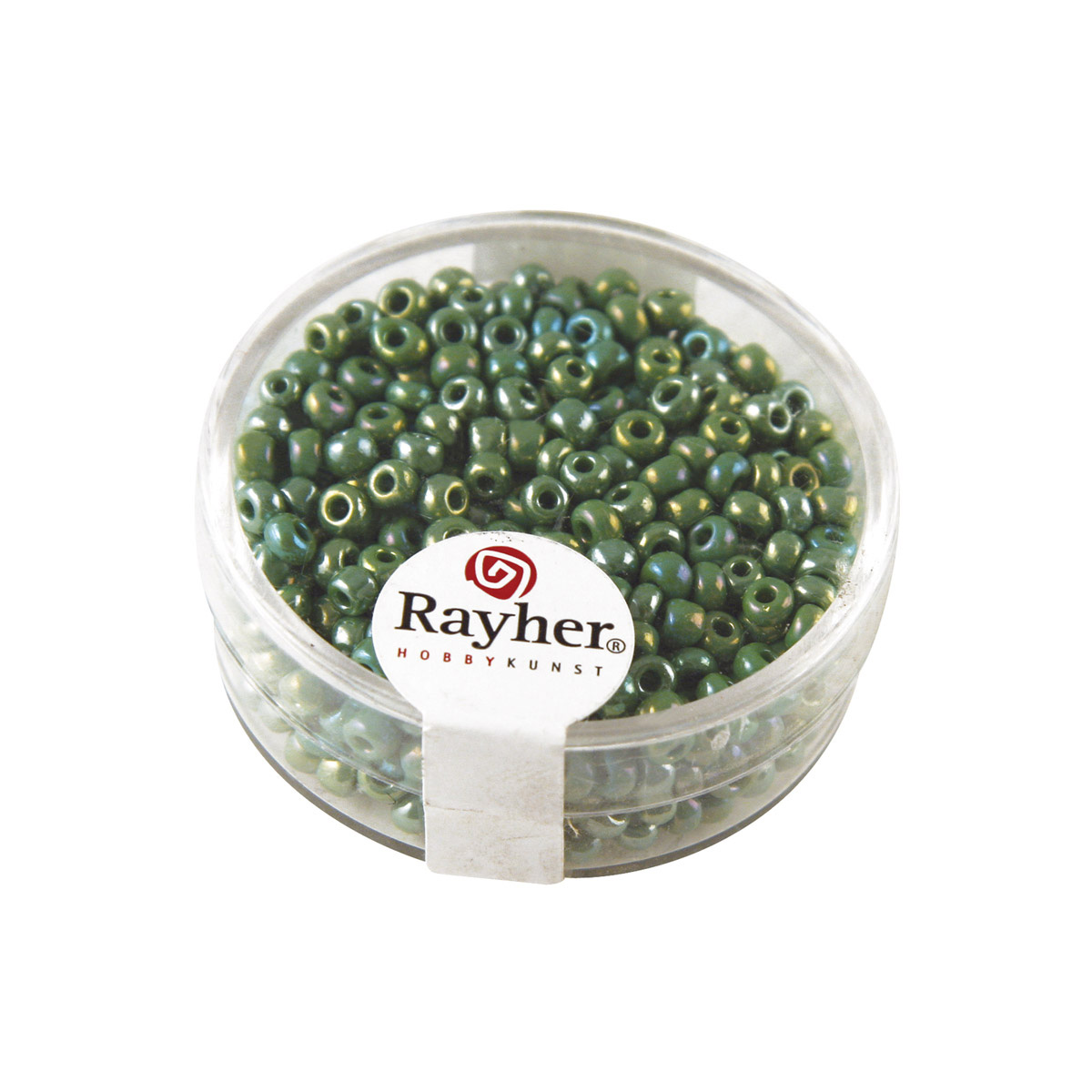 Perles de rocaille opaques lustrées - 2,6 mm - vert