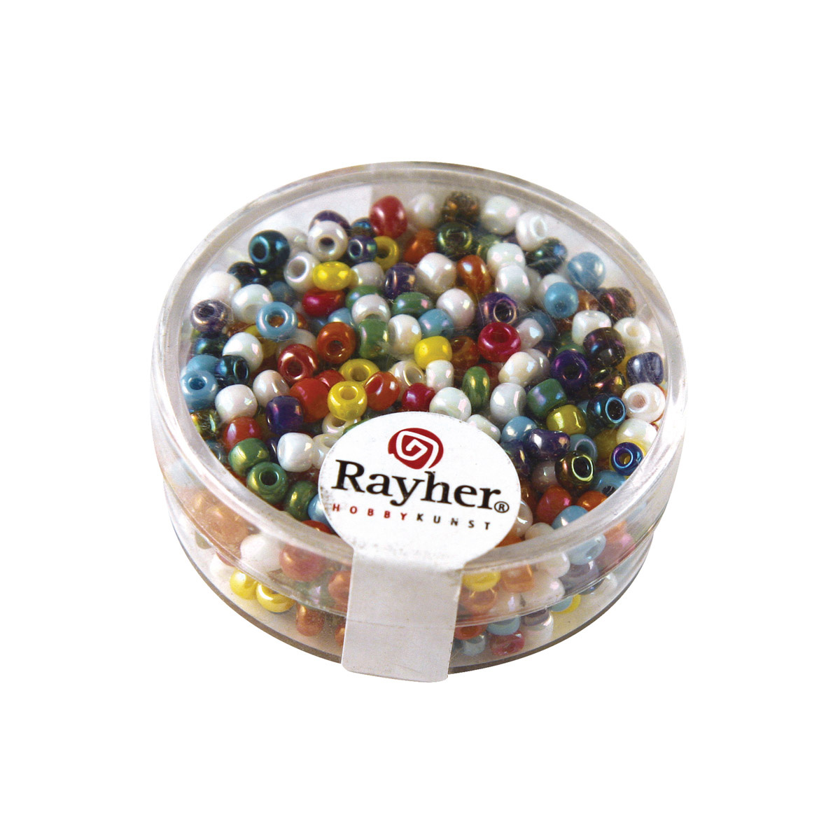 Perles de rocaille opaques lustrées - 2.6 mm - multicolores