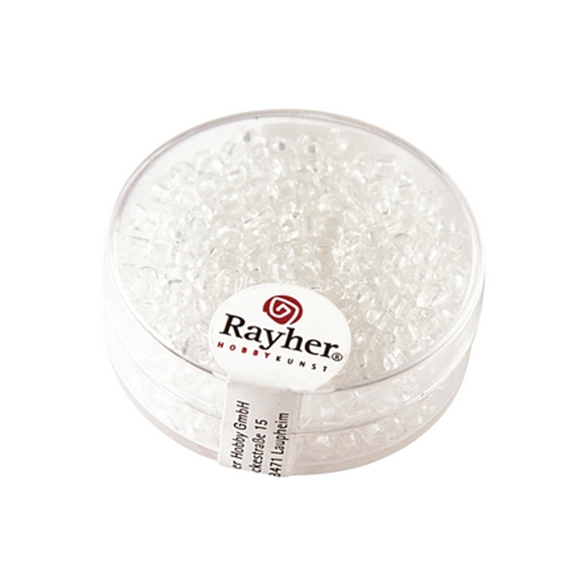 Perles de rocaille transparentes - 2.6 mm - cristal