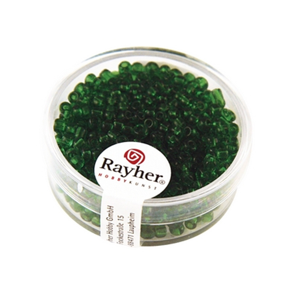 Perles de rocaille transparentes - 2.6 mm - vert