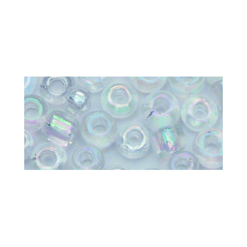 Perles de rocaille transparentes lustrées - 2 mm - argent