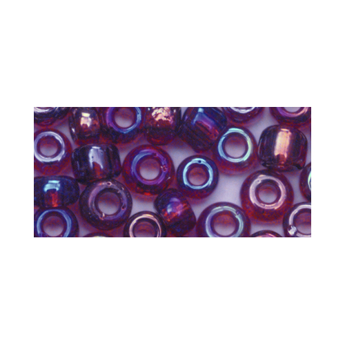 Perles de rocaille transparentes lustrées - 2 mm - lilas