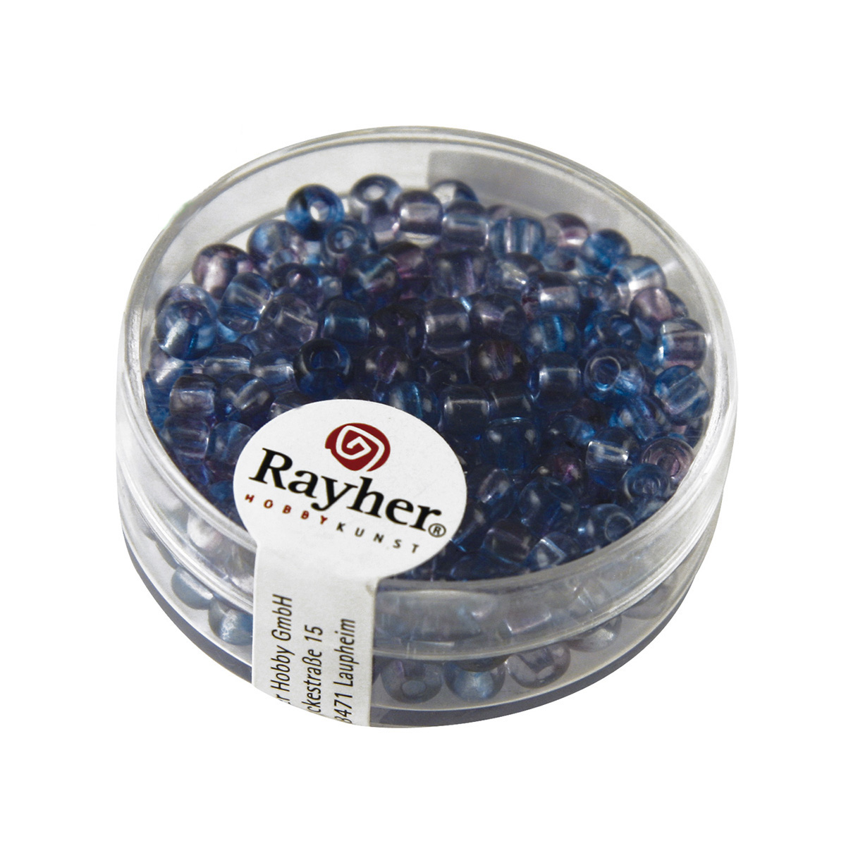 Perles de rocaille two tone - bleu violet