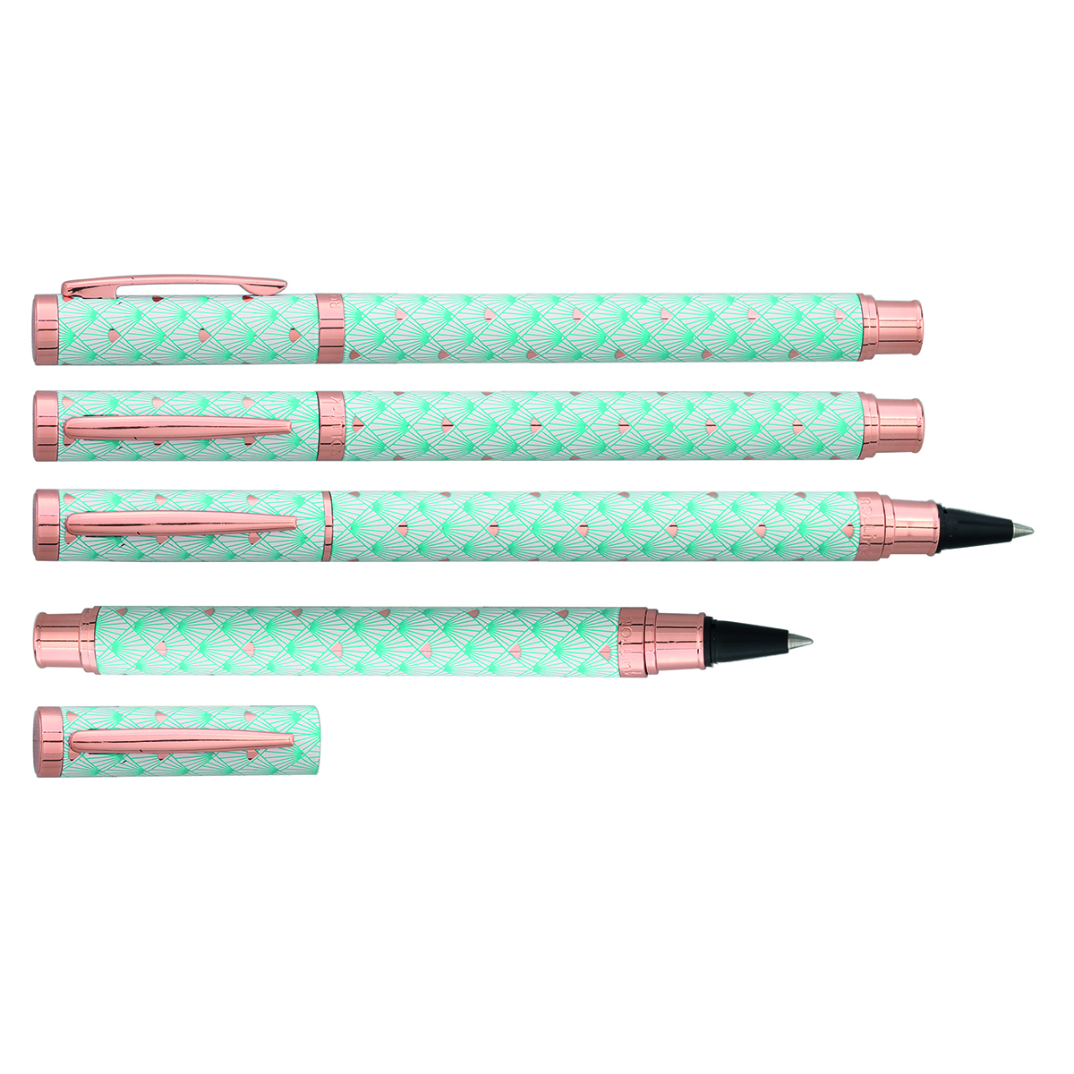 Stylo Roller à cartouche métal Ink - Bleu Paon