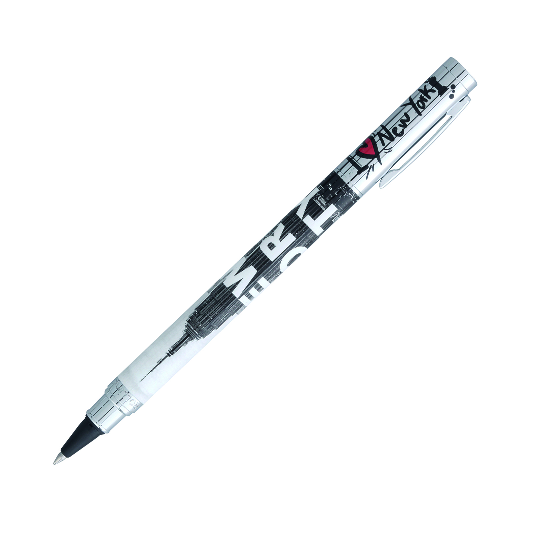 Stylo-roller à cartouche métal «Trendy New York» - Ink