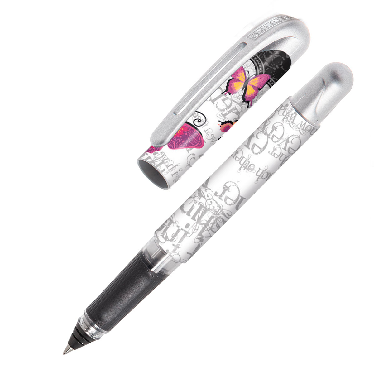 Stylo roller à cartouche - Collège - Butterfly Love