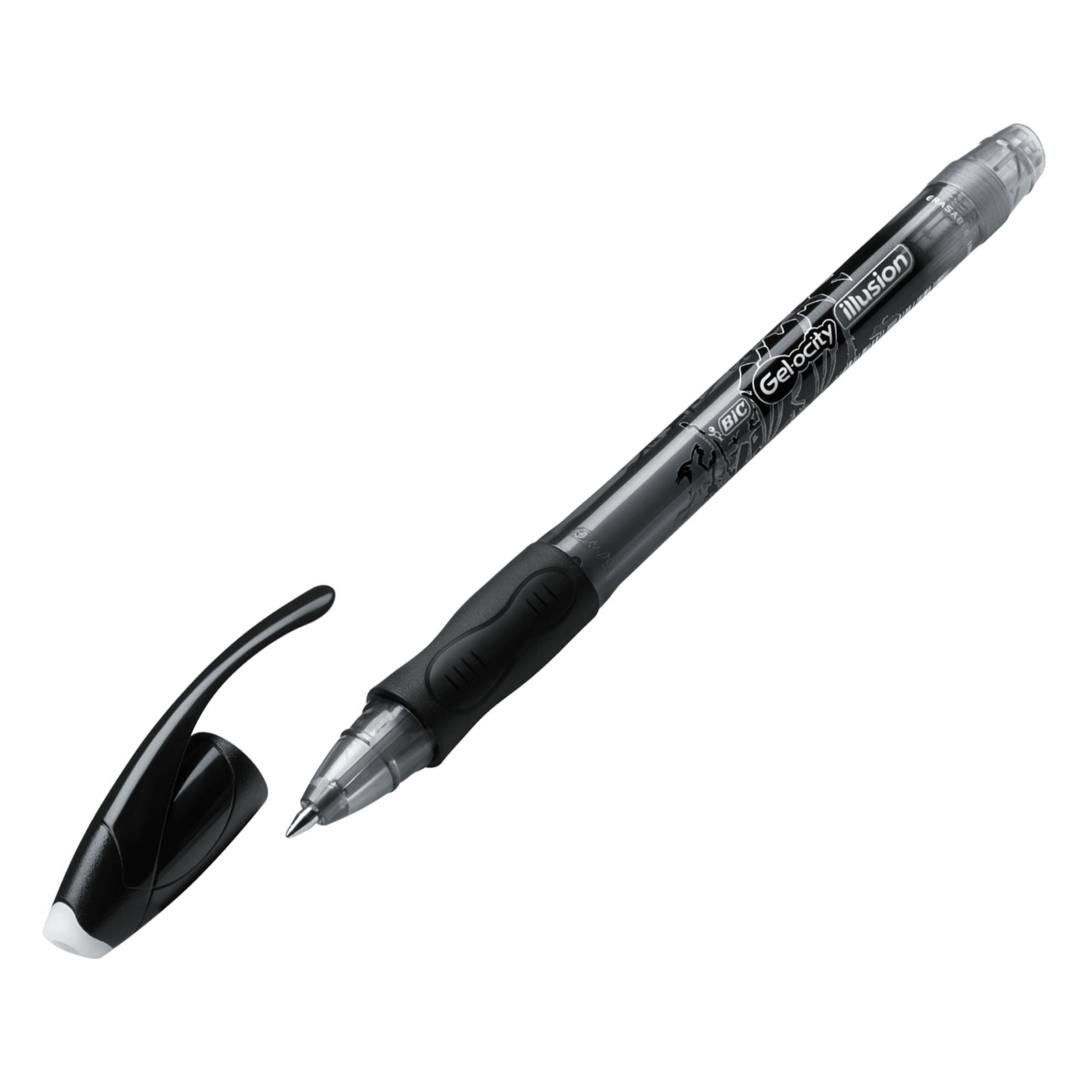 BIC Gel-ocity Illusion Stylos Gel Effaçables - Noir