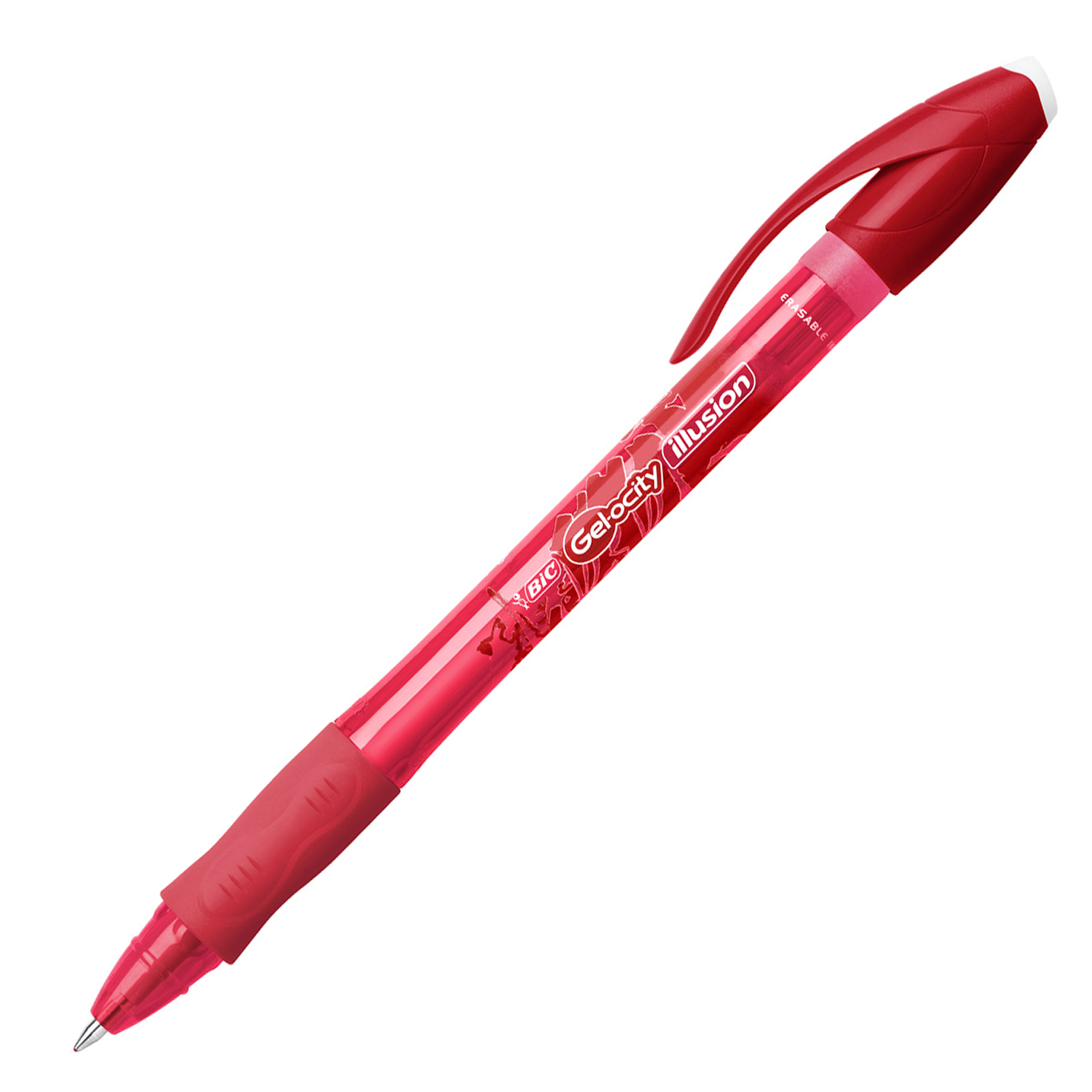 BIC Gel-ocity Illusion Stylos Gel Effaçables - Rouge