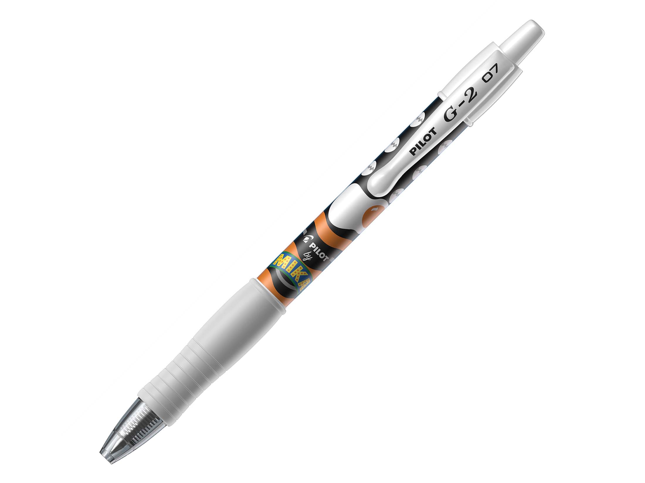 EDITION LIMITEE MIKA- Stylo-roller gel - G-2 - rétractable - pointe moyenne - noir