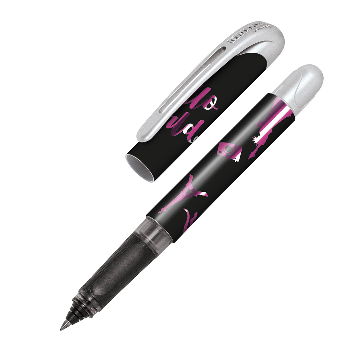 Stylo roller à cartouche - Collège - Hello World