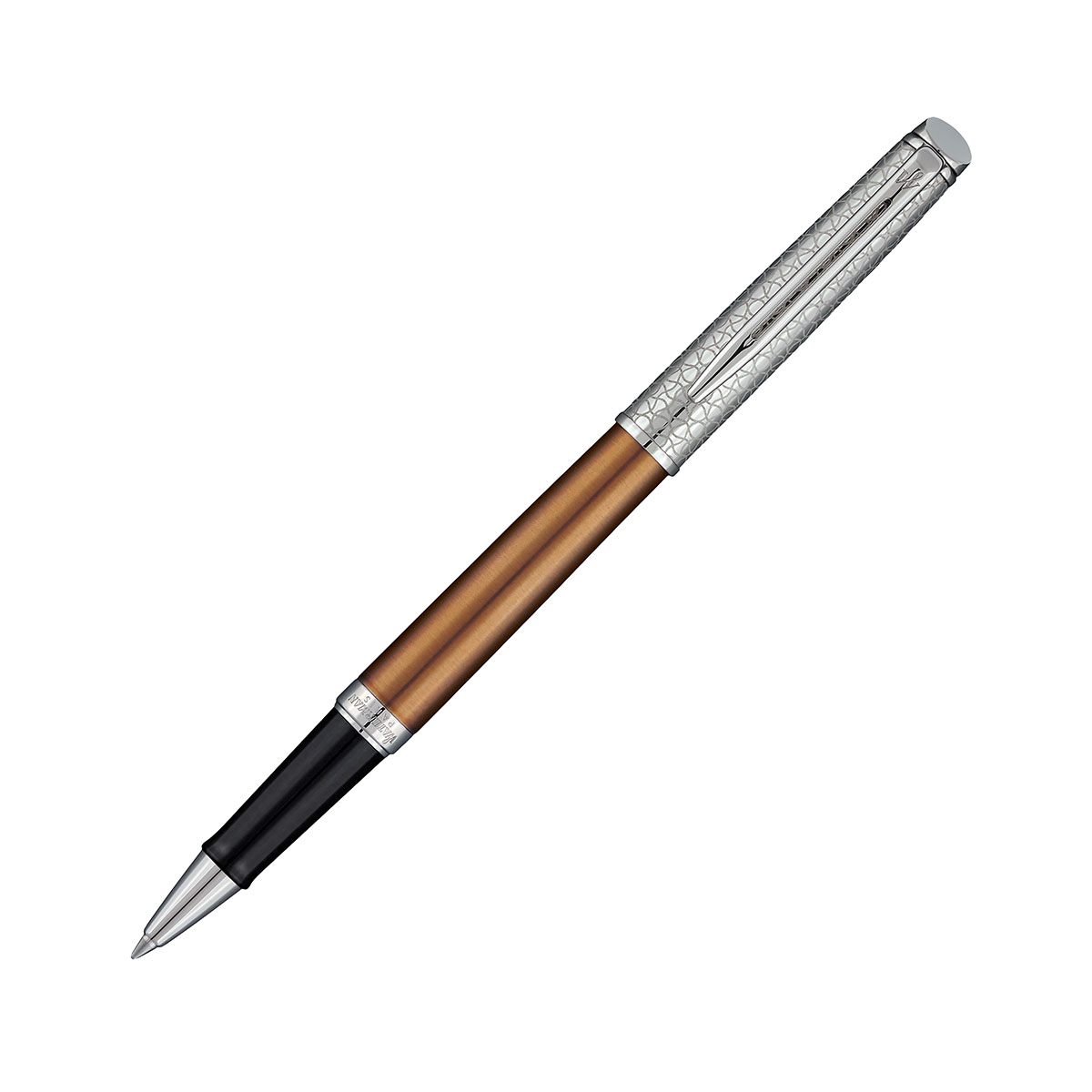 Stylo-roller Waterman Hémisphère - bronze satiné - pointe fine