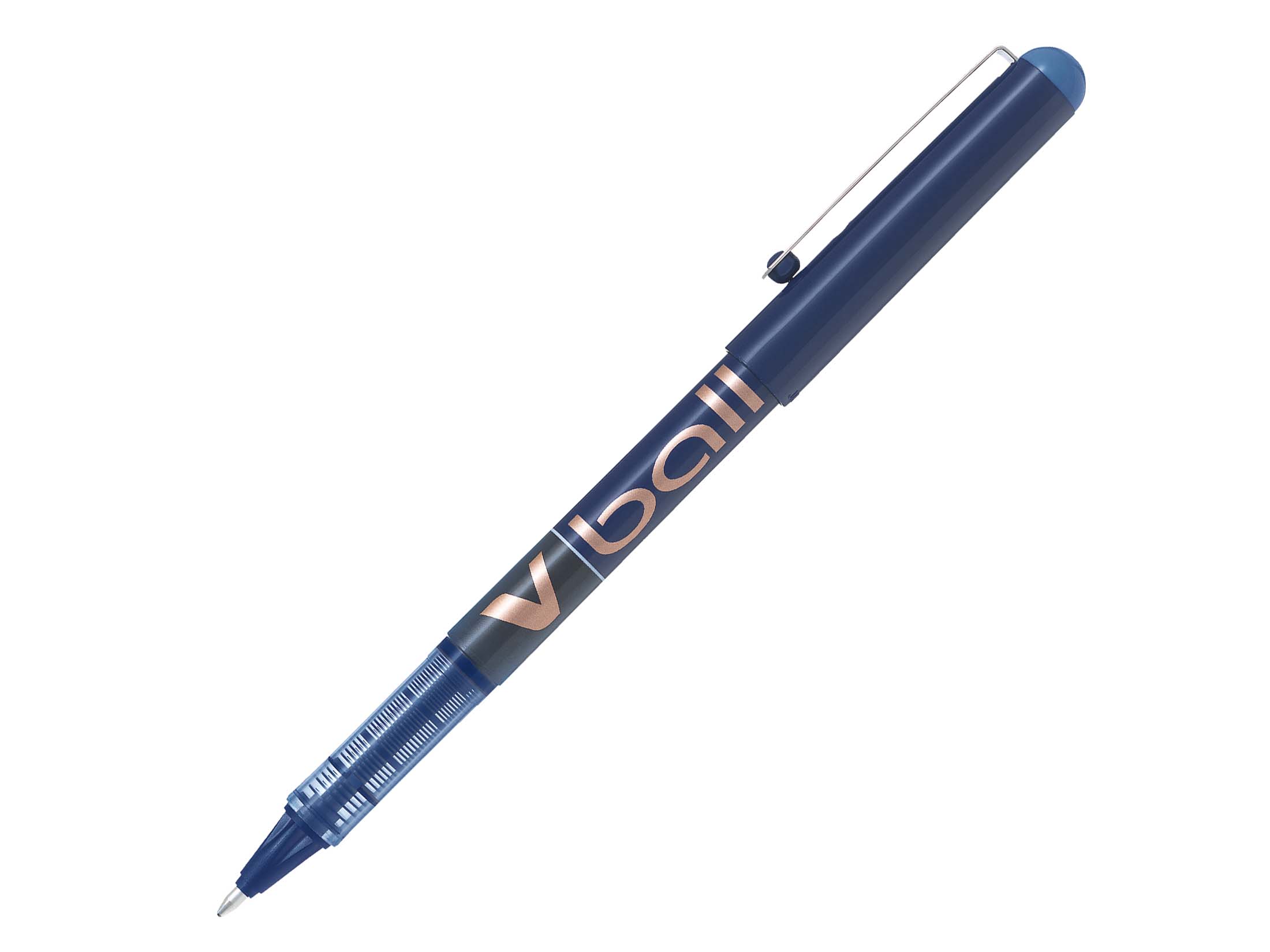 Stylo-roller encre liquide - V-ball 10 - Pointe conique large - bleu