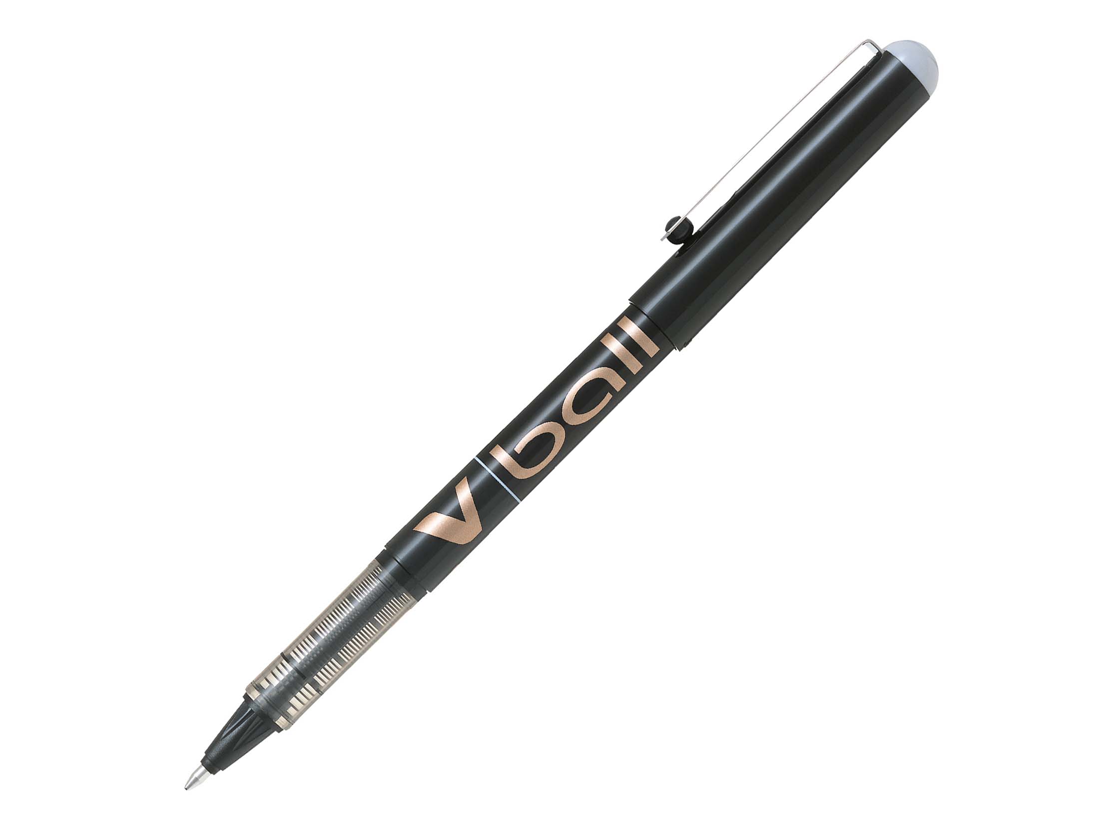 Stylo-roller encre liquide - V-ball 10 - Pointe conique large - noir