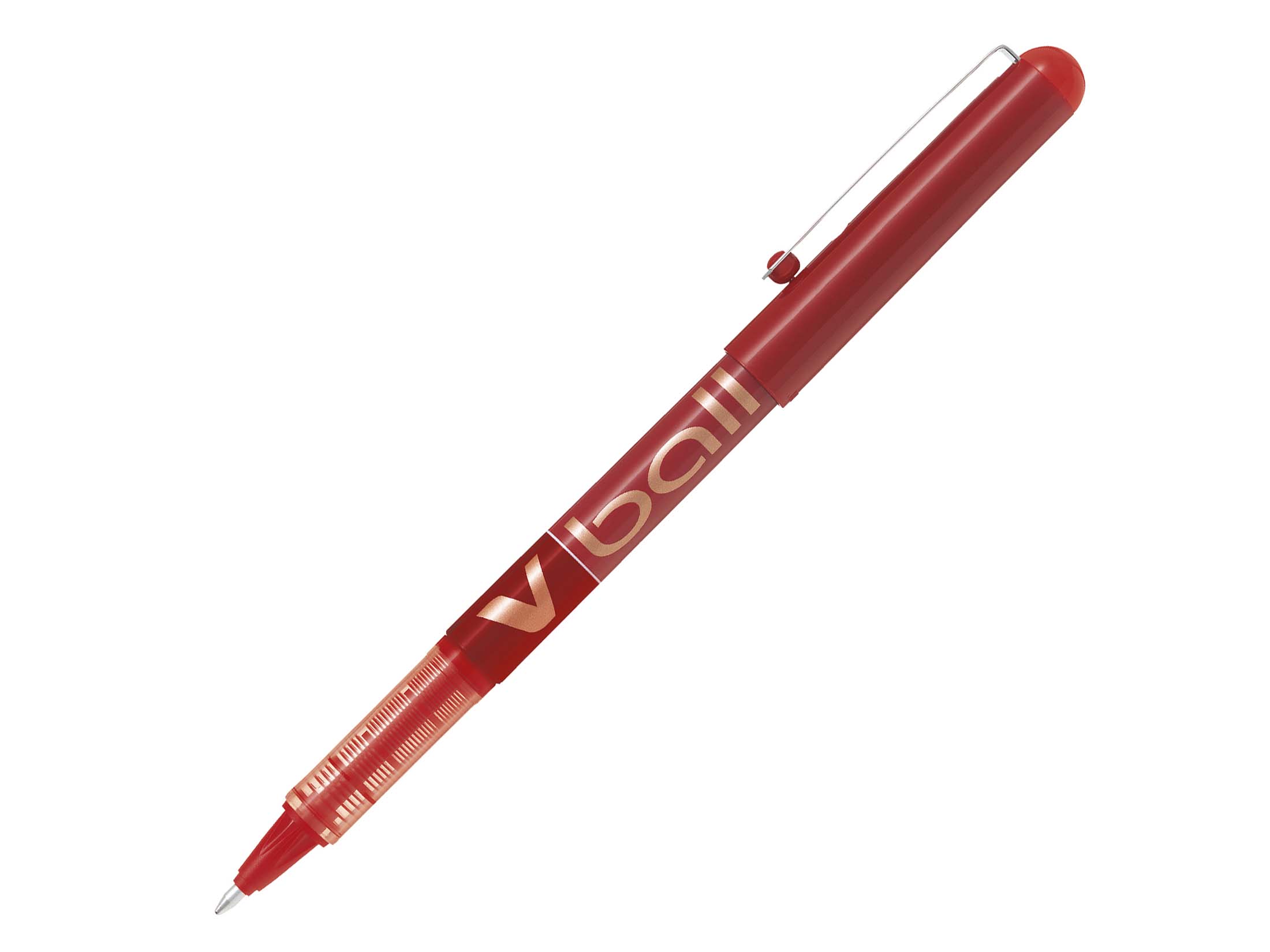 Stylo-roller encre liquide - V-ball 10 - Pointe conique large - rouge