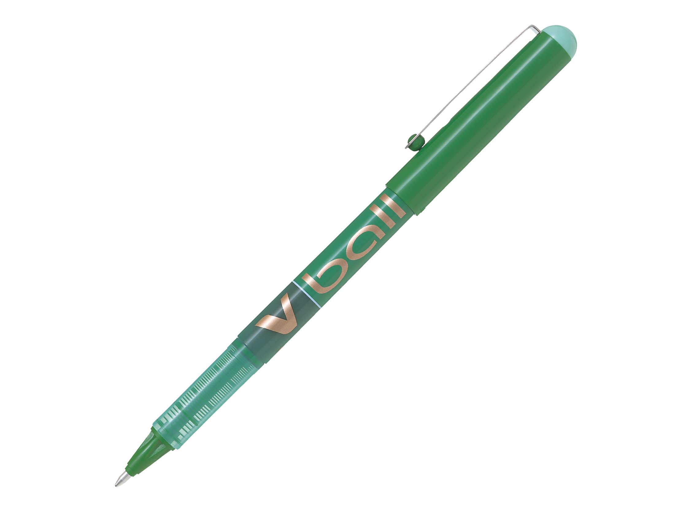 Stylo-roller encre liquide - V-ball 10 - Pointe conique large - vert