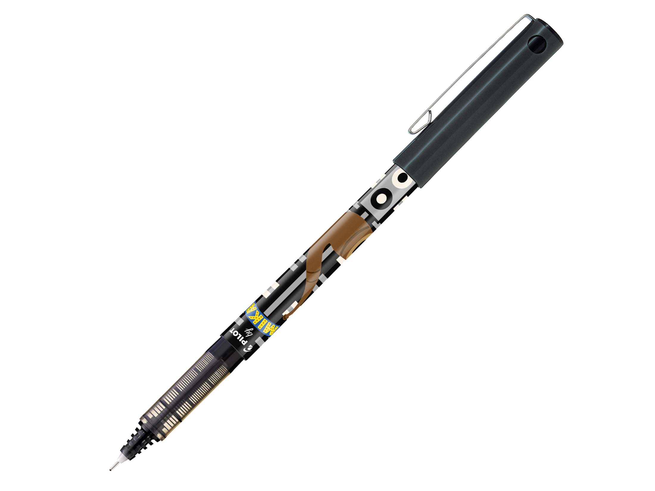 EDITION LIMITEE MIKA - Stylo-roller encre liquide - V5 - Pointe fine - noir