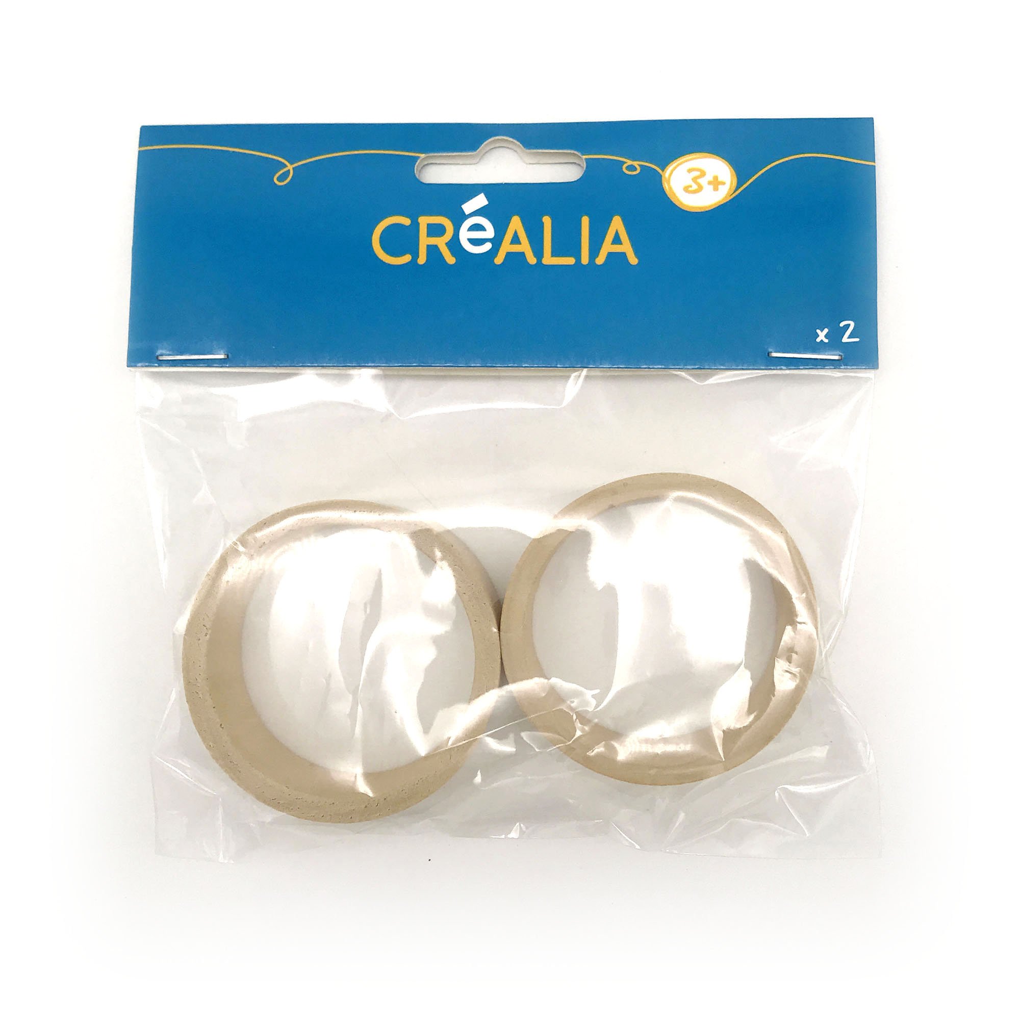 Set de 2 ronds de serviette bois - Créalia