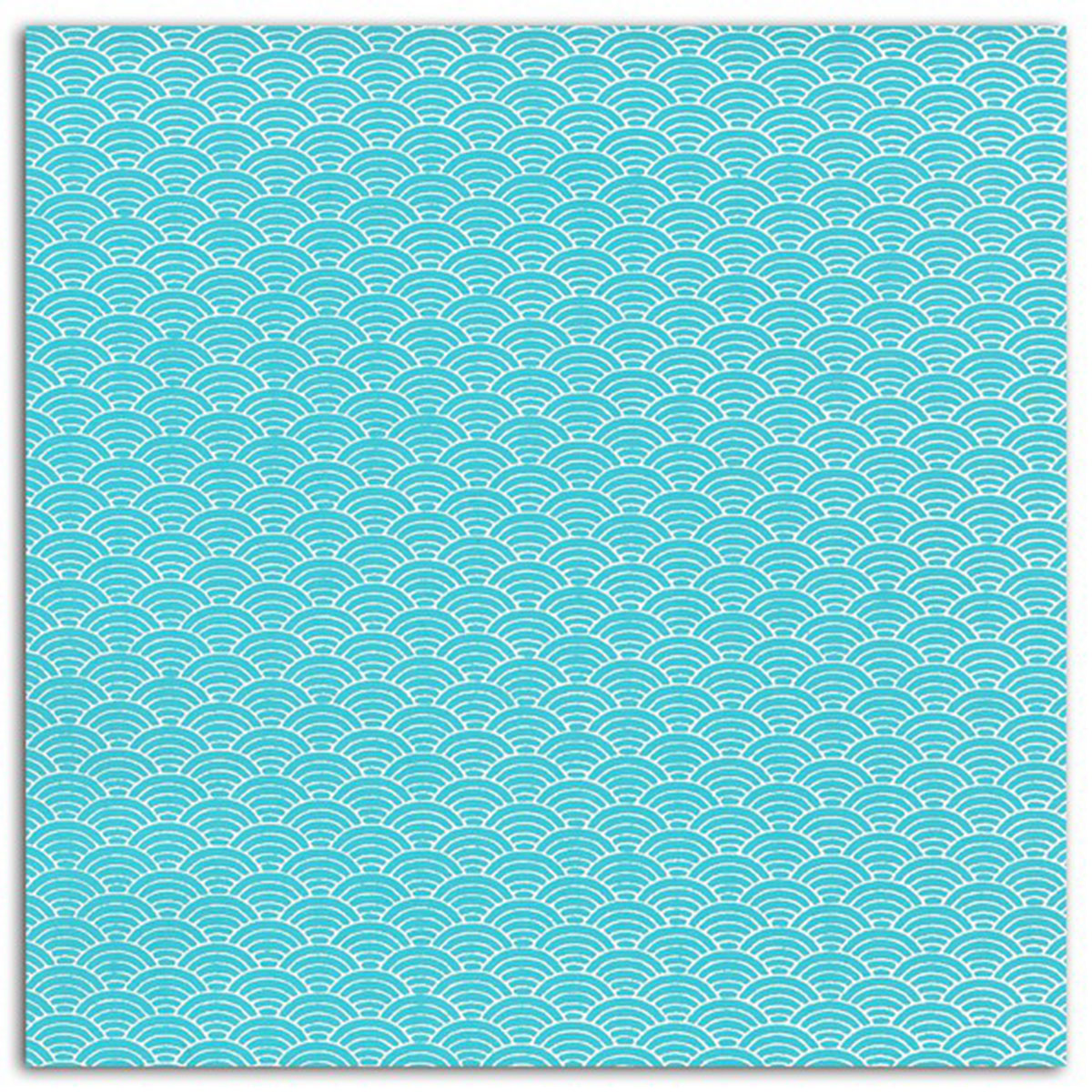 1 feuille de papier recyclé – 38x56cm – Motifs Japon bleu – L'Or de Bombay